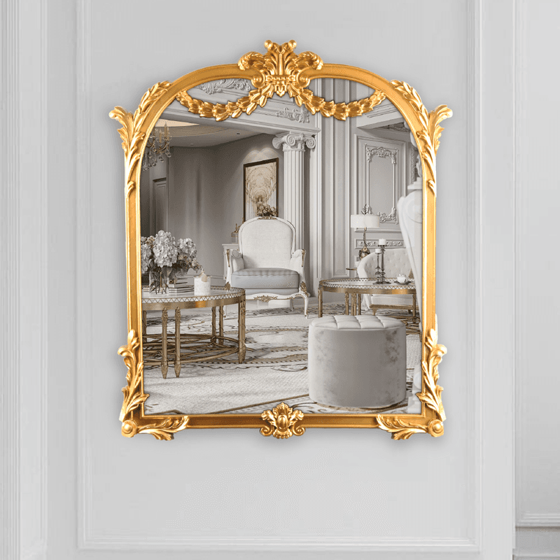 Espejo decorativo con marco dorado espejo barroco.