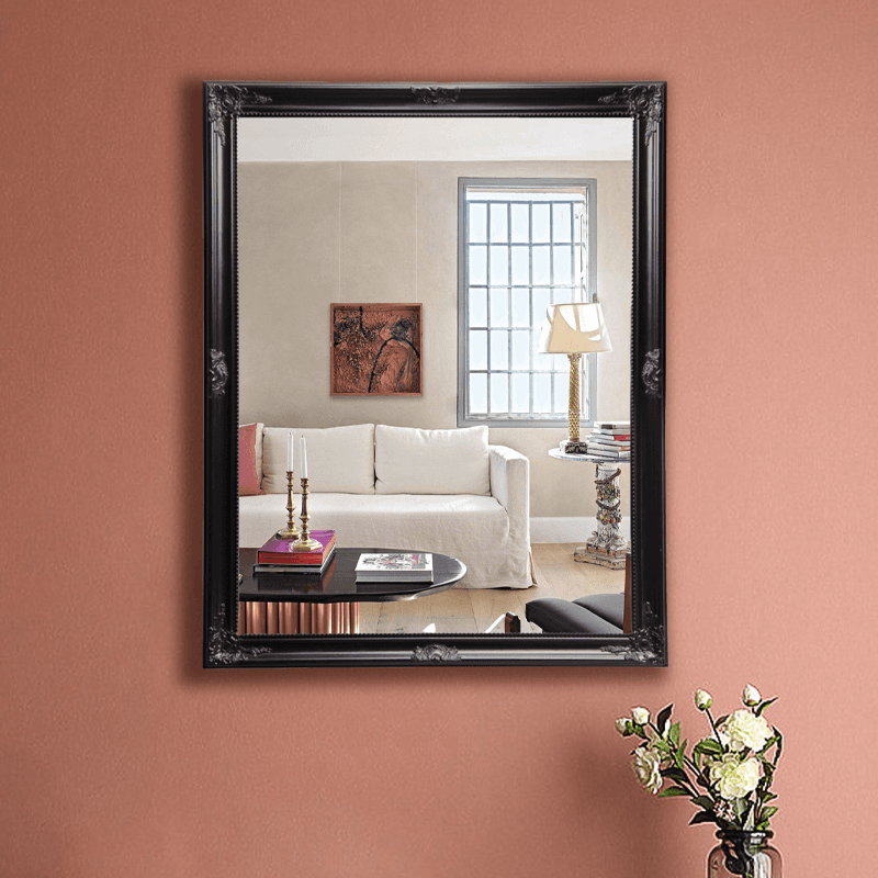 Espejo de pared negro espejo barroco