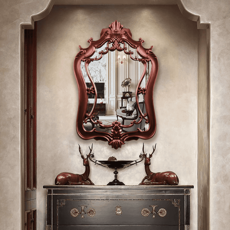 Espejo decorativo de bronce espejo de estilo clásico.